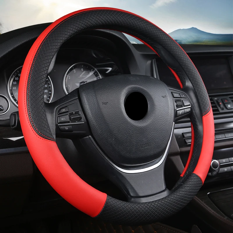 Универсальные чехлы на руль 38 см чехол рулевого колеса автомобиля дюйма |