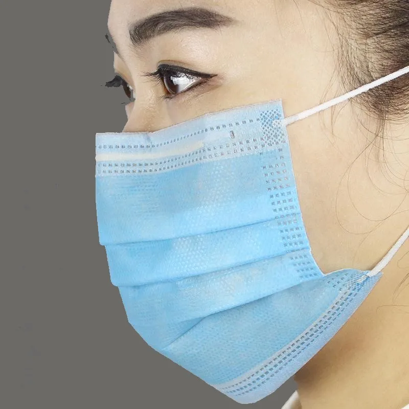 

Fast DHL 2000 PCS Disposable Mask 3 Level Anti Dust Bandage N95 Masks 3 Ply PM2.5 protection Safety Face Mask Respirator