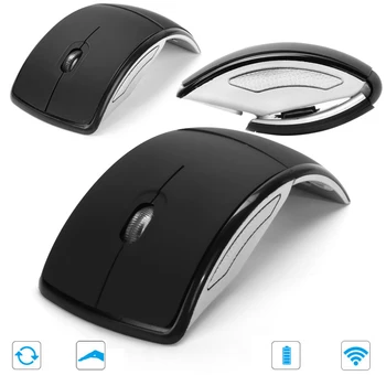 

USB Portable Folded Mouse for Android/Win 10 Laptop Computer Wireless Mouse Rechargeable Silent Optical Gaming Mouse