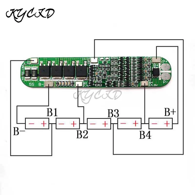BMS 5S 18 5 в 15 а 18650 Защитная плата для зарядки литиевой батареи защита от перезарядки