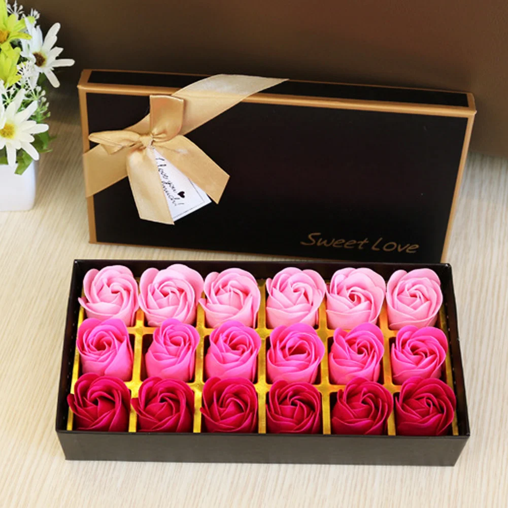 Saponi Rosa Aromaterapia - 18 Pezzi, Profumati Con Oli Essenziali - Regalo Per San Valentino O Festa Della Mamma - Foto 5
