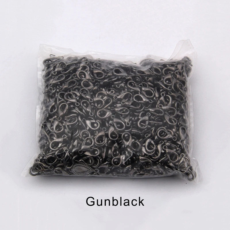 100pcs Lobster Clasps for Bracelets Necklaces DIY Hooks Chain Closure Accessories for Jewelry Making Findings Wholesale