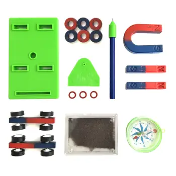 

Labs Junior Science Magnet Set for Education Science Experiment Tools Icluding Bar/Ring/Horseshoe/Compass Magnets