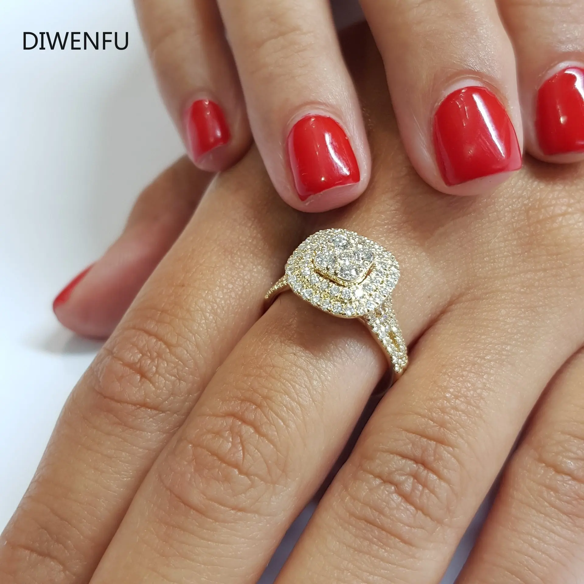 Diamond 14K Soild Yellow Gold Rings for Women Men Arrows Anillos De Amethyst Diamante Bizuteria Real Gold Rings for Women Gift - 3