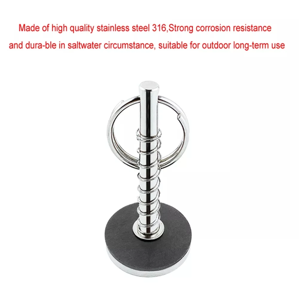 

Stainless Steel 316 Hatch Cover Pull Handle Quick Pin Button Boat Yacht Storage Retainer Farm Trailers Wagons Auto Car Trailer