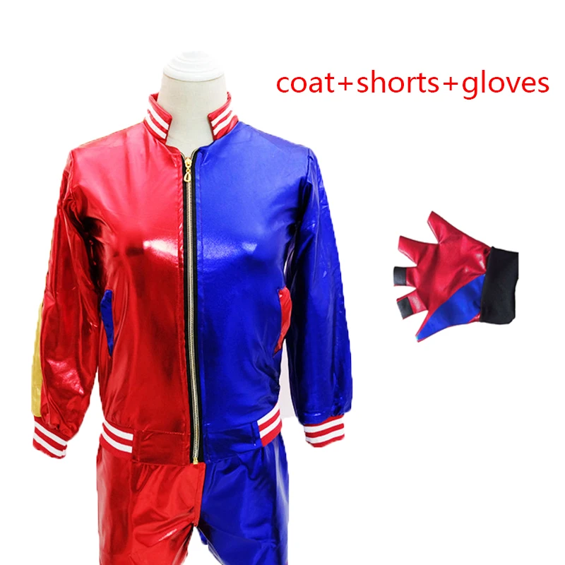 suit 3 Clown Suicide Squad Joker Batman Suits Harley Quinn Cosplay Costumes Halloween Clown Daddy's Lil Monster Jackets Shorts T-shirt - Цвет: suit 3