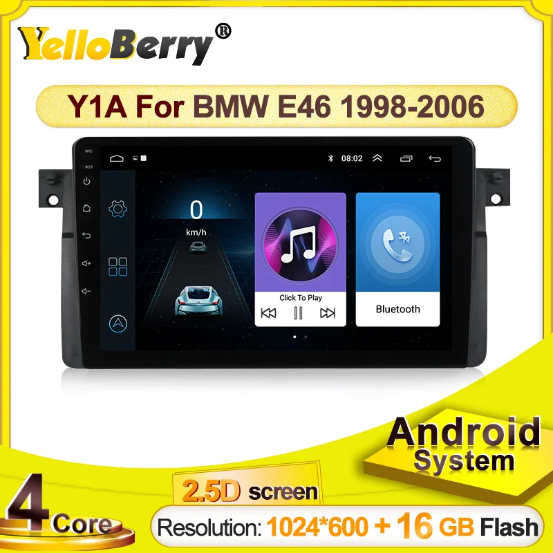 2din Android автомобильный Радио плеер 2.5D HD экран для BMW E46 M3 Coupe 318/320/325/330/335 SWC
