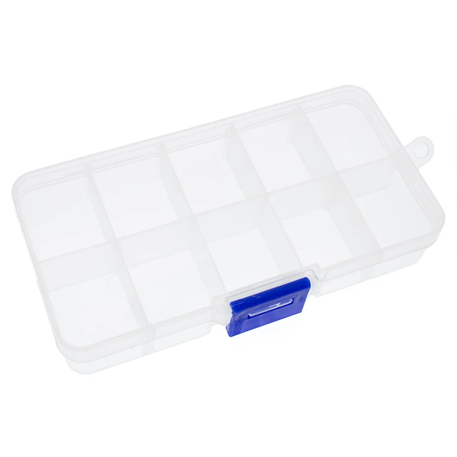 10 Grid can be remov transparent plastic small box kit storage box jewelry jewelry box electronic components parts finishing bo 10 Grid can be remov transparent plastic small box kit storage box jewelry jewelry box electronic components parts finishing bo