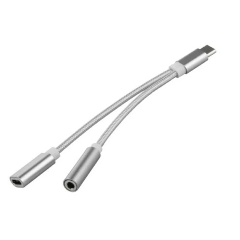 type c 3.5mm adapter Type-C до 3,5 мм AUX адаптер кабель адаптер для samsung Note10 наушников аудио сплиттер для huawei mate 30 Pro Adaptador Tipo C - Цвет: type c 3.5mm adapter