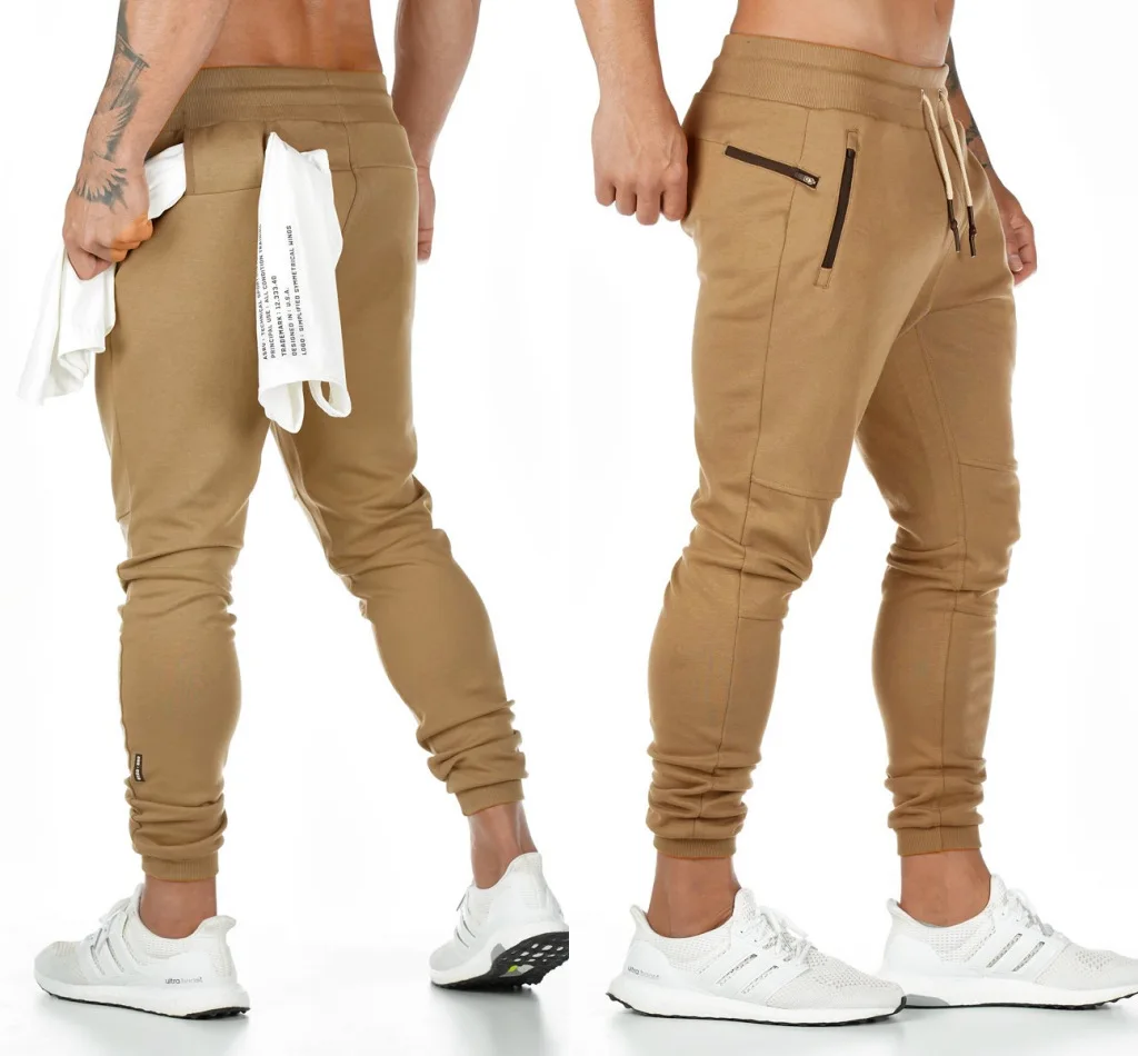 

Muscle Brother New Style Europe And America Gymnastic Pants Men Pure Cotton Fitness Hanging Towel Trousers Running Training Skin