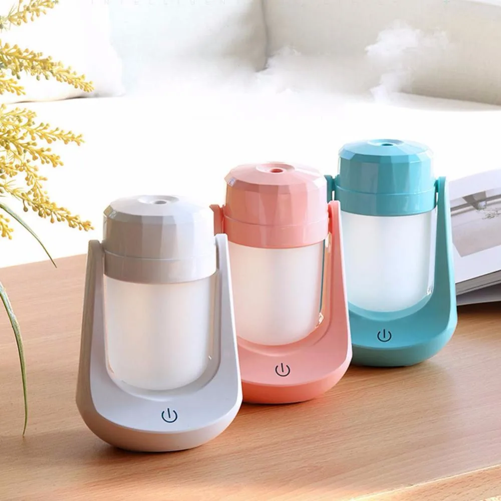 USB аромат масла паровой увлажнитель воздуха Mini Air цветной ночной Светильник Портативный ТУМАНА 12V 180 градусов увлажнитель