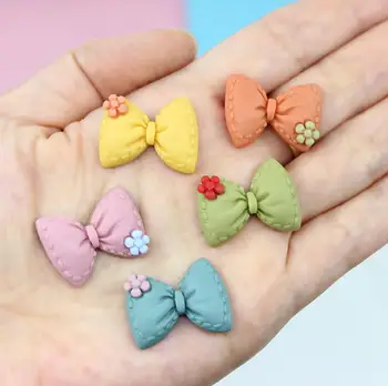 

Kawaii Mini Bowknot Resin Flatback Cabochon DIY Scrapbooking For Hair Bow Center Crafts