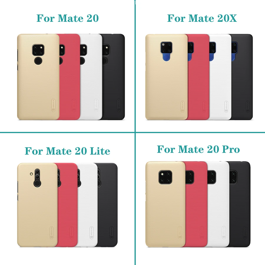 Для Huawei Mate 20 20X 20 Pro 20 lite чехол Nillkin чехол Высокое качество Super Frosted Shield жесткий чехол для телефона PC для Коврики 20 lite