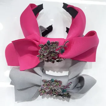 

2020 Fashion headbands for Women Girls bow wash face turban Makeup Elastic Hair Bands hair accessories