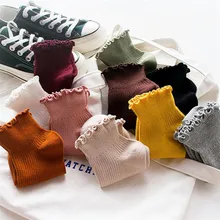 1 пара, женские короткие носки, весна, лето и осень, милые свободные хлопковые носки с грибковым краем, женские и женские забавные хлопковые носки