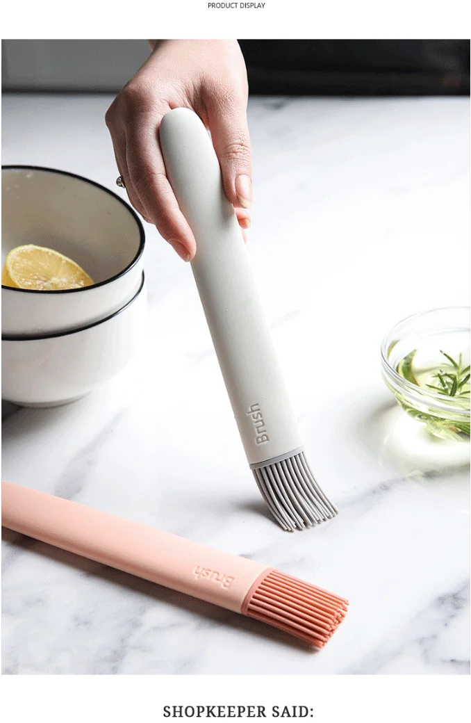 2Pcs/Lot Silicone Brush FOR BBQ Cake Bread Frying Brush Tool Bakeware Cooking Pastry Brushes Cooking Oil Brush Household Tools