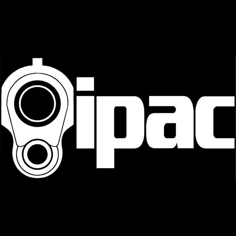 17,8 см* 9,2 см Ipac Наклейка на окно управление Наклейка на окно индивидуальная модная наклейка на окно s мотоцикл наклейки Черный