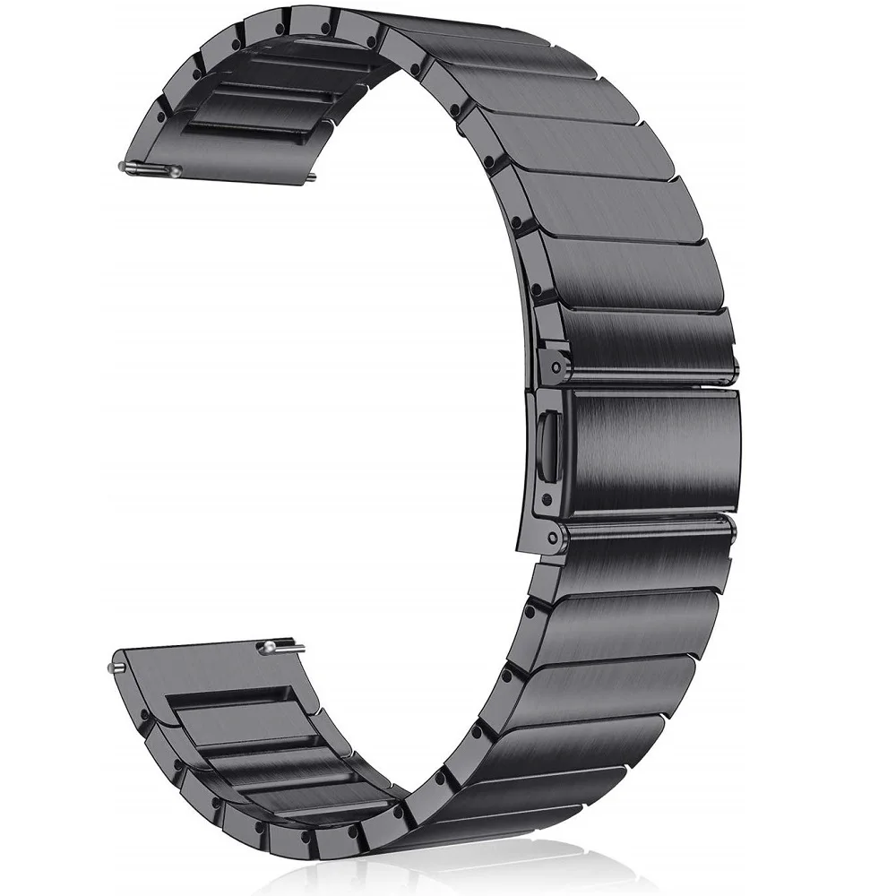 Correa для samsung galaxy watch Active 2 40 мм 44 мм/gear Sport Band 20 мм 22 мм ремешок для galaxy watch 46 мм gear s3 frontier ремень - Цвет ремешка: Черный