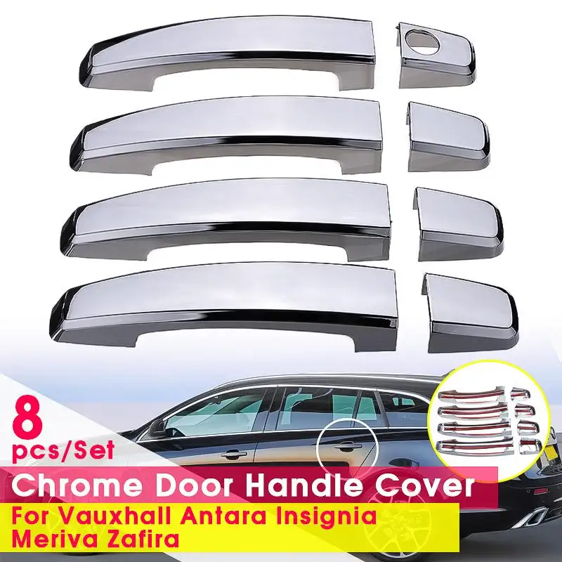 8 шт. набор АБС хромированная Дверная ручка Крышка для Vauxhall Antara модели Insignia, Meriva Zafira 2006- Авто Стайлинг стикер протектор