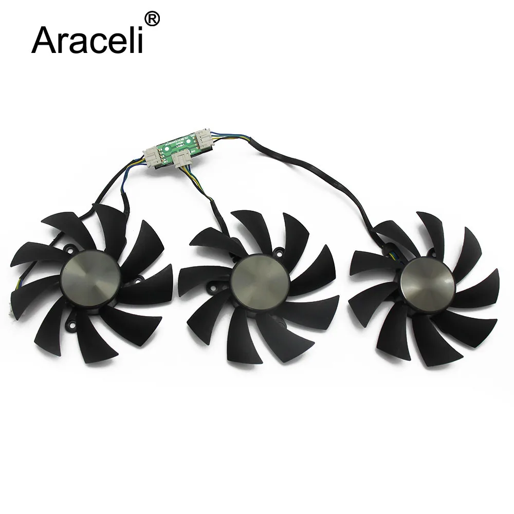 87 мм GA92S2U DC12V 0.46A GTX 1080Ti для ZOTAC GTX1080Ti AMP! Вентилятор Охлаждения видеокарты Экстремальный 11G - Цвет лезвия: 3PCS