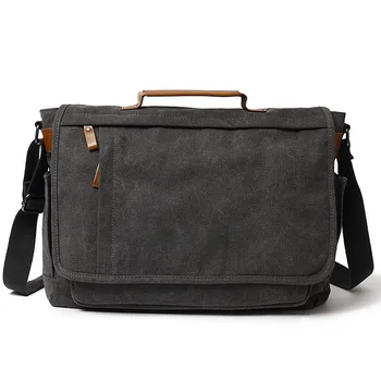 

Camera Bag With Laptop Compartment Waterproof Crossbody Bags For Men School Vintage Men Canvas Handbags
