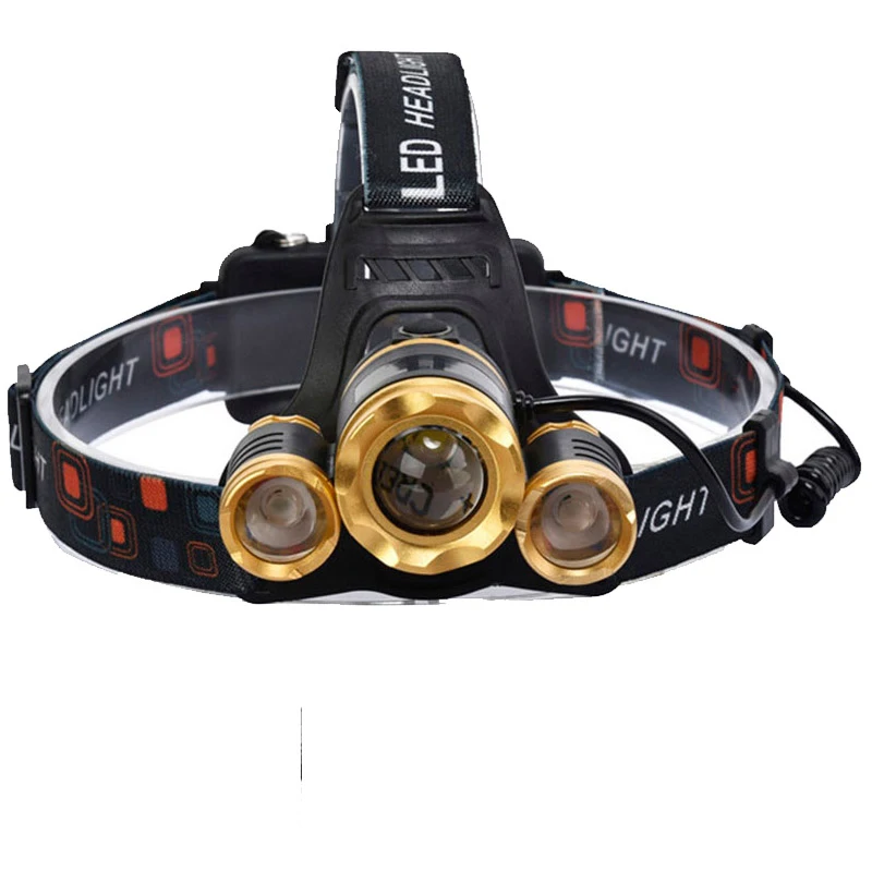 Litwod Z20 высокое Мощность 5 светодиодный налобный фонарь фар 12000lm Cree Xml T6 18650