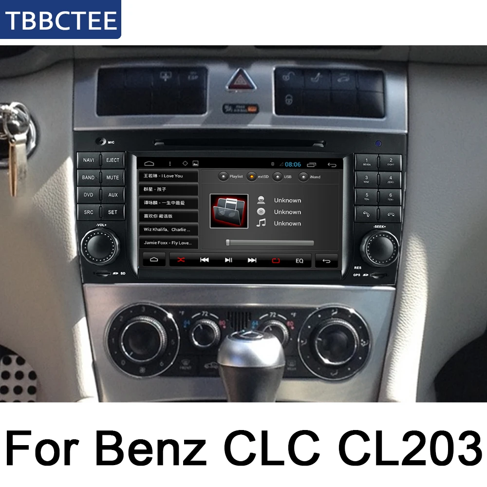 Автомобильный мультимедийный плеер для Mercedes Benz CLC CL203 2008 ~ 2010 Android радио GPS