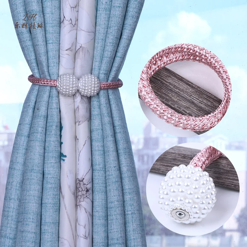 Curtain Rod Tieback Flower Holder Home Decoration Accessories Modern Room magnetic ball |