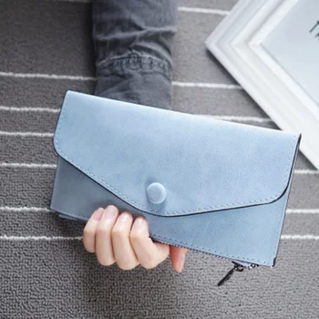 

Women Long Leather Bifold Wallet Cards Holder Cash Phone Holder Purse Handbag XRQ88