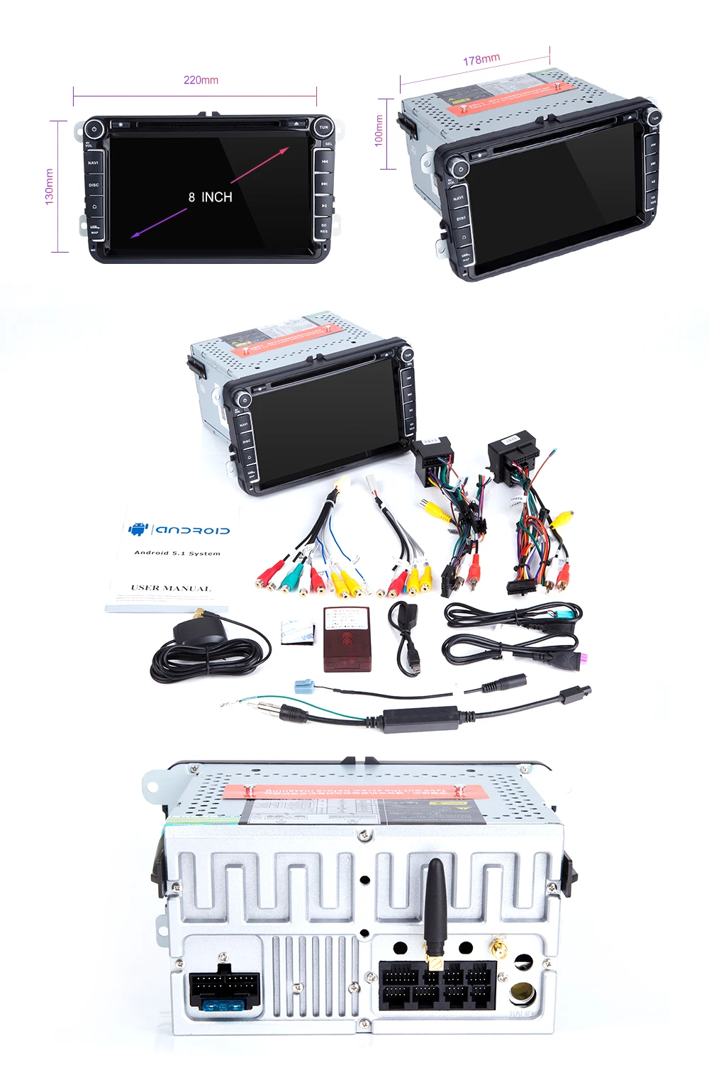Ips DSP 64 Гб 2 Din Android 9 Авторадио gps навигация для Amarok volksgen VW Passat B7 B6 golf 56 Skoda octavia 2 поломультимедиа