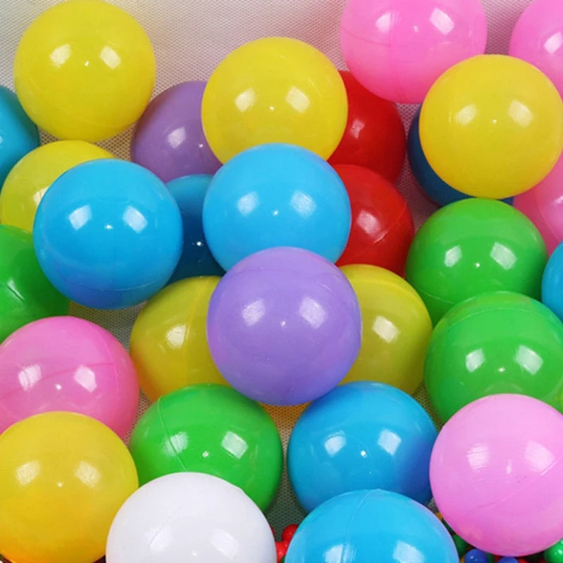 Hot-100Pcs, красочный мяч, мягкий пластиковый Океанский шар, забавный детский бассейн для плавания