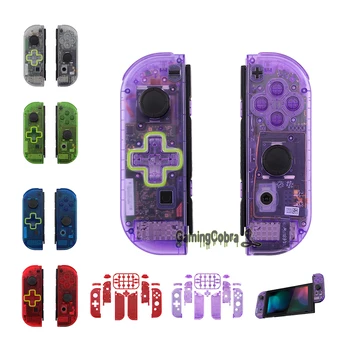 

Custom Transparent Controller Housing (D-Pad Version) w/ Full Set Buttons DIY Replacement Shell for Nintendo Switch JoyCon