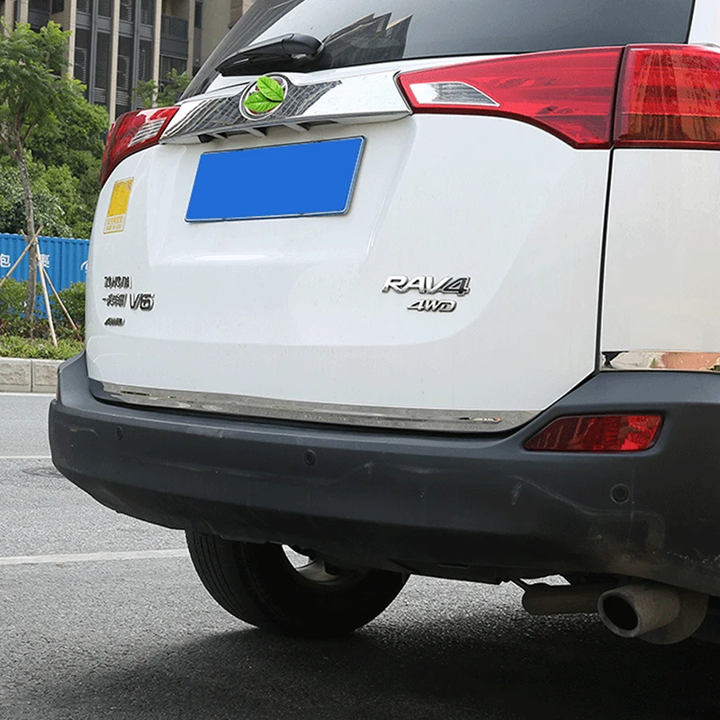Carманго для Toyota RAV4 автомобильный Стайлинг задний багажник украшение хромированная Накладка рамка наклейка внешние аксессуары