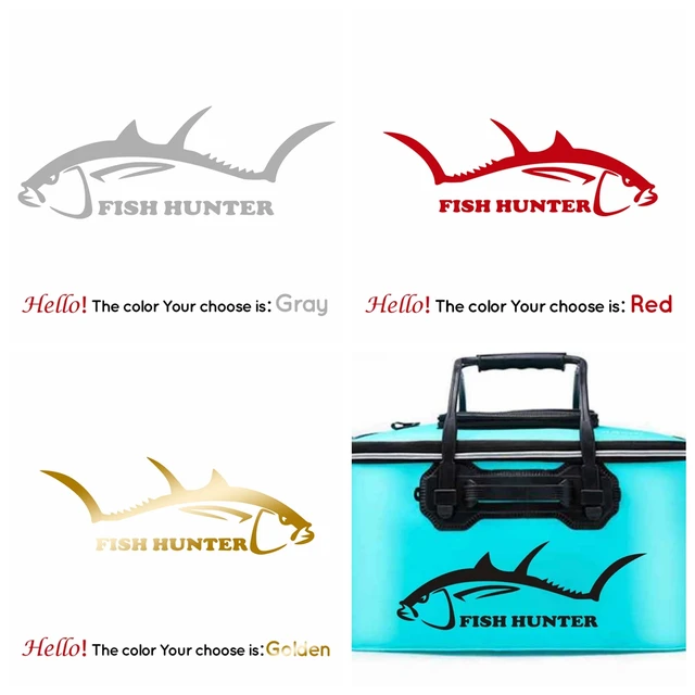 Large Fishing Hunter Vinyl Stickers For Boat Decor Decal Bucket Tackle Shop  Fishhook Sticker Fish Tank Boat Box Ship Vinyl - AliExpress