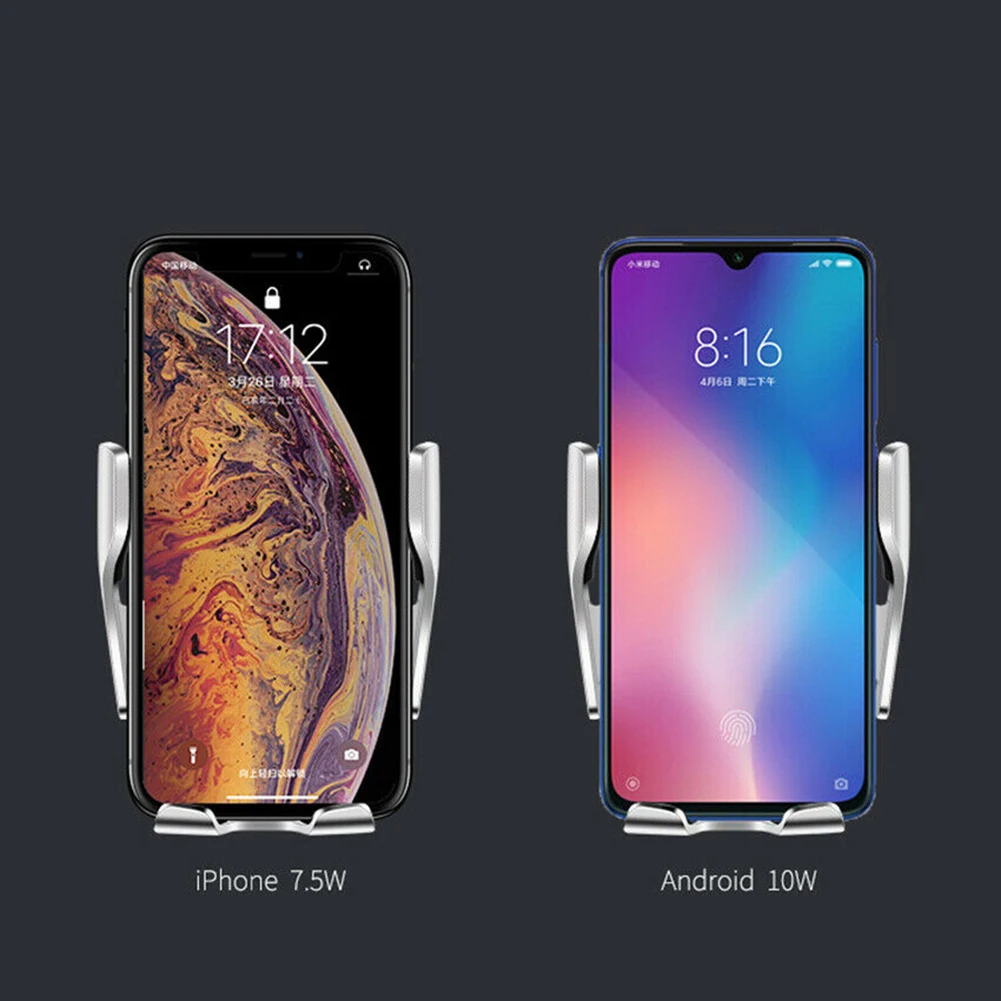 Новое 10 Вт автомобильное беспроводное зарядное устройство для IPhone Xs X 8 huawei LG инфракрасное Индукционное Беспроводное зарядное устройство Автомобильный держатель для телефона автомобильные аксессуары