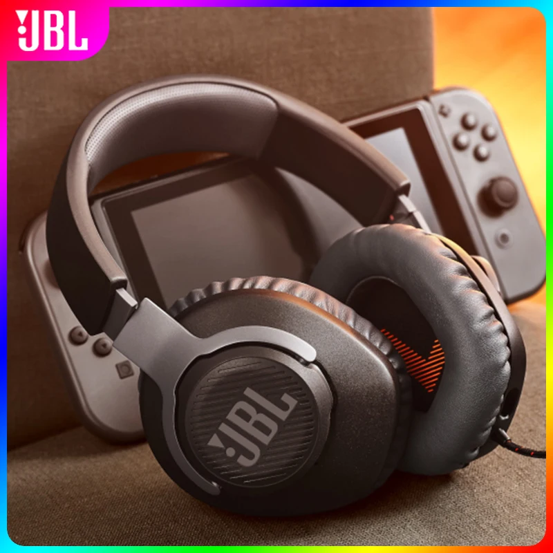 JBL Quantum 100 Wired Headphone Gaming Headset with Mic Foldable Gaming Earphone for PlayStation Nintendo Switch iPhone Mac VR