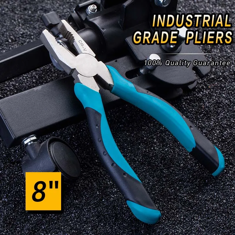 Wire cutter 8 inch DTBD " 8" профессиональные инструменты, многофункциональные плоскогубцы, набор для зачистки, щипцы, резак, игла, щипцы для носа, ювелирные изделия, диагональные инструменты - Цвет: Wire cutter 8 inch