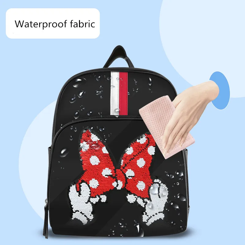 Mommy Bag disney Baby для мамы Многофункциональный рюкзак для ухода Влажные сухие сумки Высокая емкость обесцвечивание Мода матери сумка