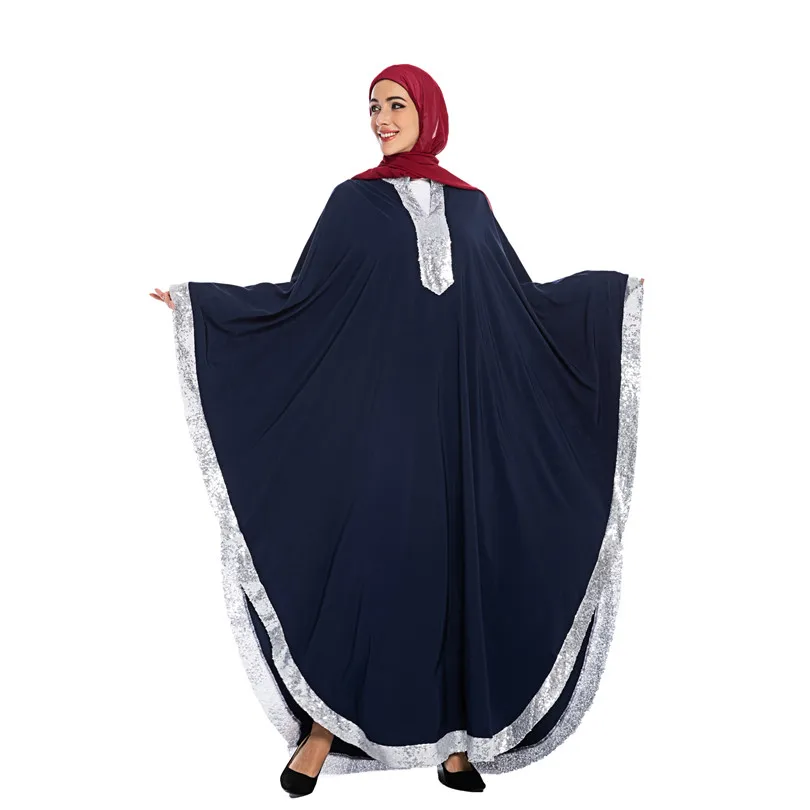 Мусульманское платье-хиджаб с блестками abaya s Djellaba Femme кафтан марокканский кафтан Дубай турецкие платья ислам одежда для женщин Оман