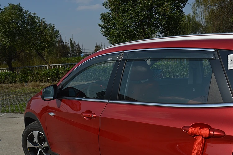 Для chery tiggo7 tiggo 7- автомобильный оконный козырек покрытие яркий дождь бровь отделка козырек украшение автомобиля аксессуары