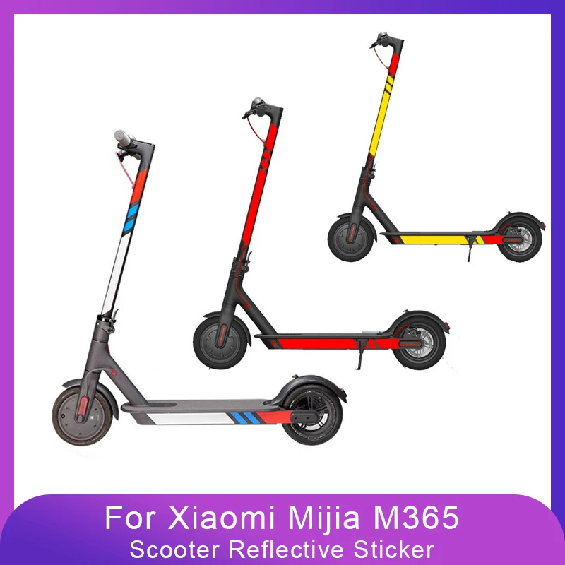 Высококачественное отражающее стикерное покрытие s для Xiaomi Mijia M365 электрический скутер Светоотражающая наклейка в виде полосы аксессуары 20 цветов