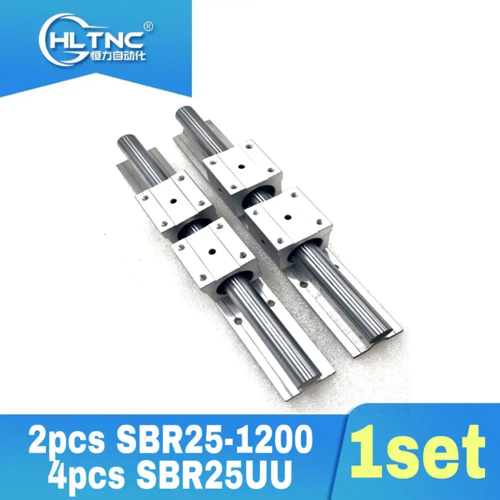25MM linear guide 2 pcs SBR25 1200mm Linear Bearing Rails &amp 4 SBR25UU Motion Blocks | Обустройство дома