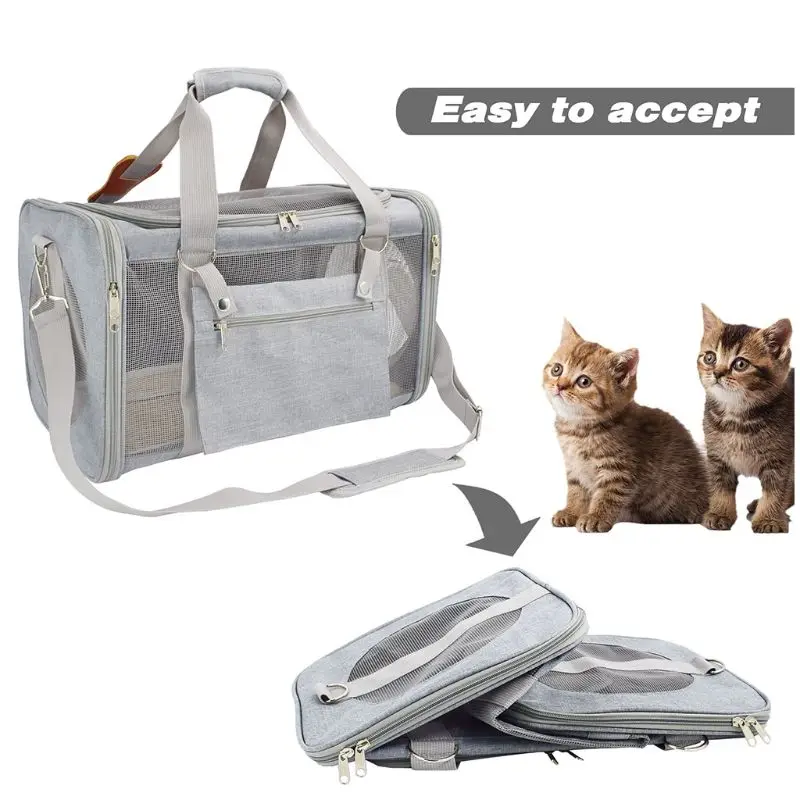 Контейнер для перевозки домашних животных о отверстиями для воздуха сумка дорожная сумка для щенка собаки Наплечная Сумка с изображением