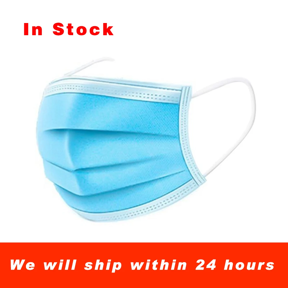 

Disposable Facial Protective Cover Masks Set 3 Layers Dustproof Mask Anti-Dust Face Mask 20pcs/50pcs