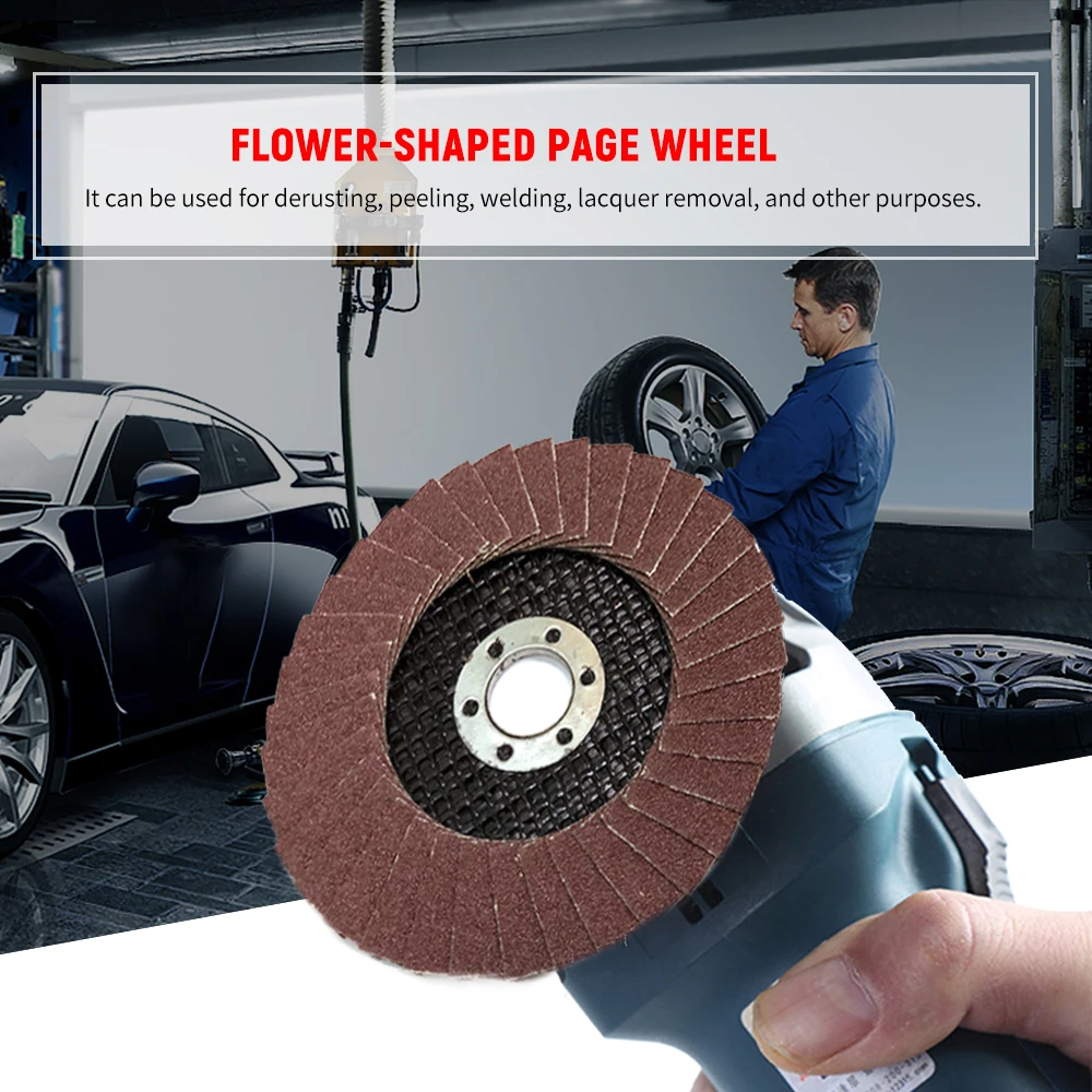

25pcs 100mm High Density Calcined Aluminum Oxide Flap Disc Wheel Angle Grinder Rotary Polishing Metalworking Abrasive Tools