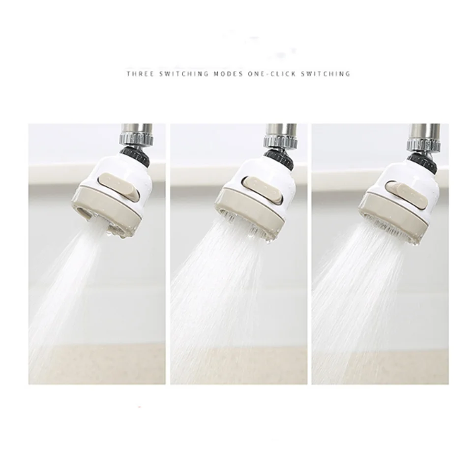 360 Degree Rotation Faucet Booster Shower Head Kitchen Shower Tap Head