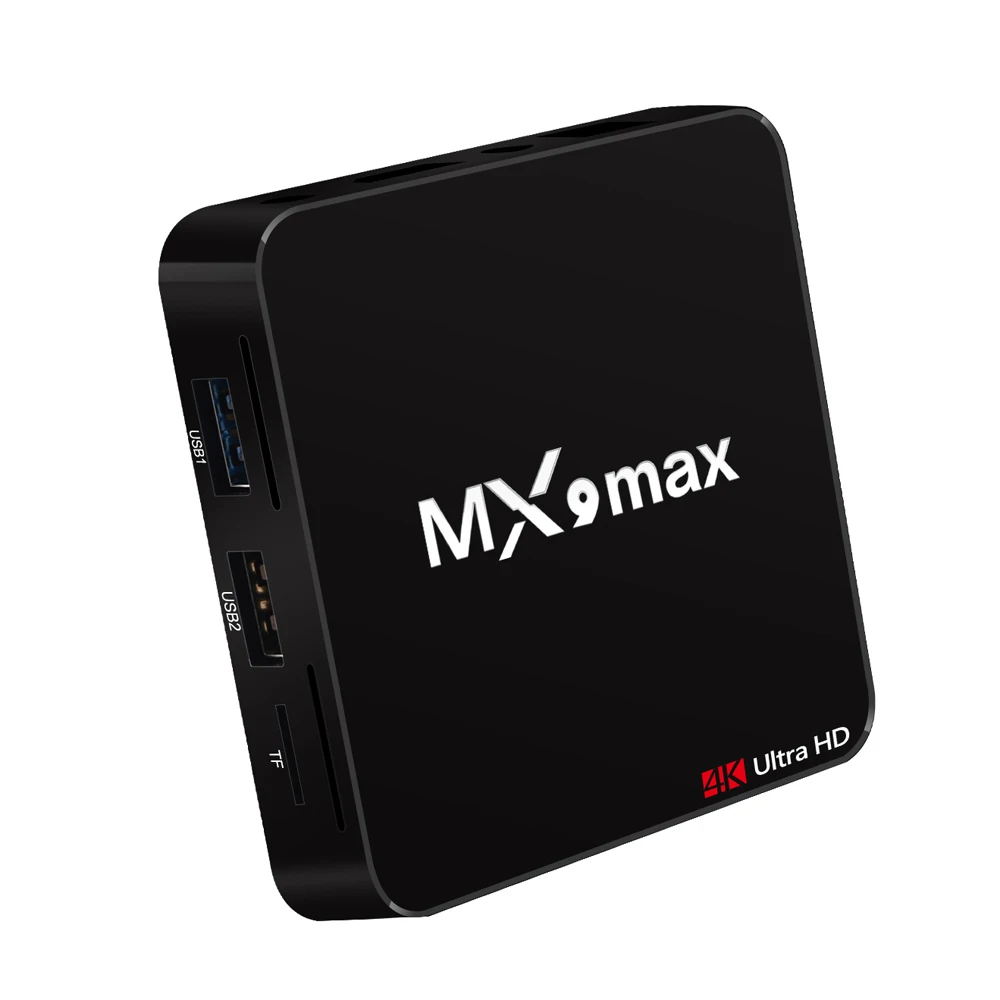 MX9 max ТВ приставка Smart Android 8,1 ТВ приставка RK3328 Четырехъядерный 4K VP9 H.265 HDR10 USB3.0 2 ГБ/16 ГБ Мини ПК WiFi LAN HD приставка