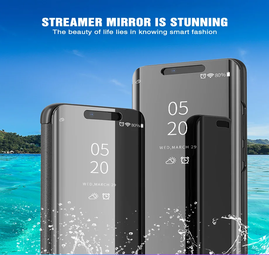 Зеркальный флип-чехол для телефона на для samsung Galaxy S8 S9 67 S6 Edge Plus Note 8 9 пленка для экрана с четким изображением для samsung S6 s7 S8 S9 чехол для телефона
