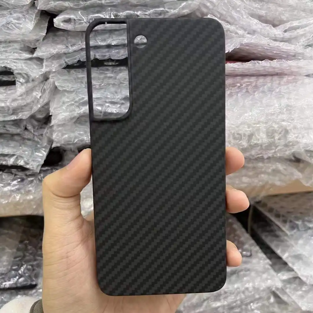 Sợi Carbon Ốp Lưng Dành Cho Samsung Galaxy Samsung Galaxy S22 Ultra Carbon Sợi Điện Thoại Bảo Vệ Cho Samsung Galaxy S22 Phụ Kiện Điện Thoại kawaii samsung cases