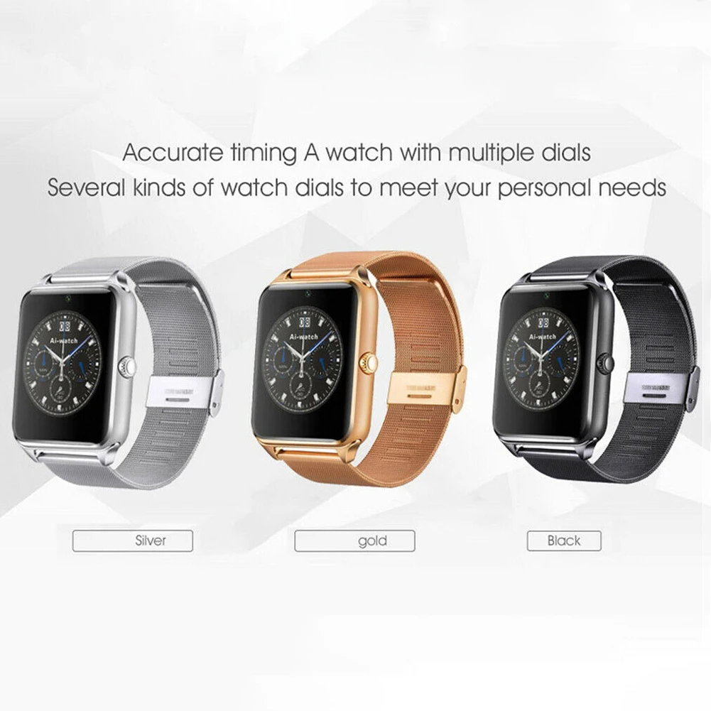 Bluetooth Смарт-браслет HD ЖК-экран Smartwatch поддержка Sim TF карта для Android IOS Водонепроницаемый Спорт тракинг смарт-браслет